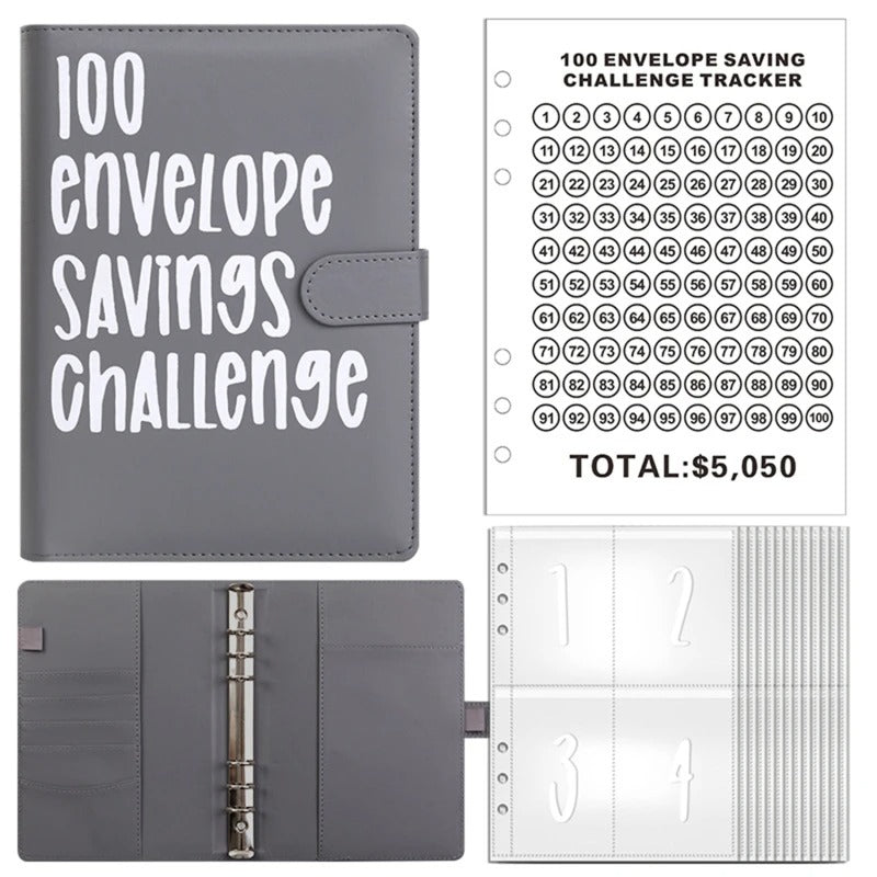 100 Envelope Savings Challenge Binder