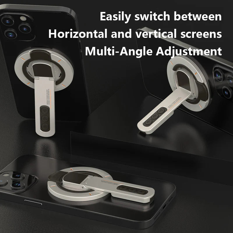 Magnetic 360° Rotating Phone Holder with Dual-Sided Grip