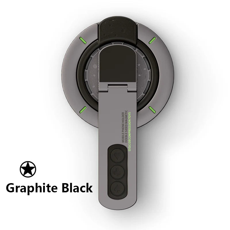 Magnetic 360° Rotating Phone Holder with Dual-Sided Grip