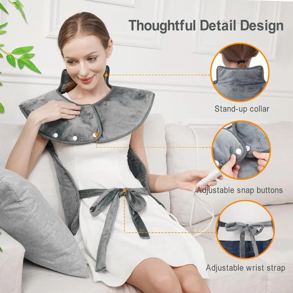 Electric Heating Shawl with Adjustable Temperature