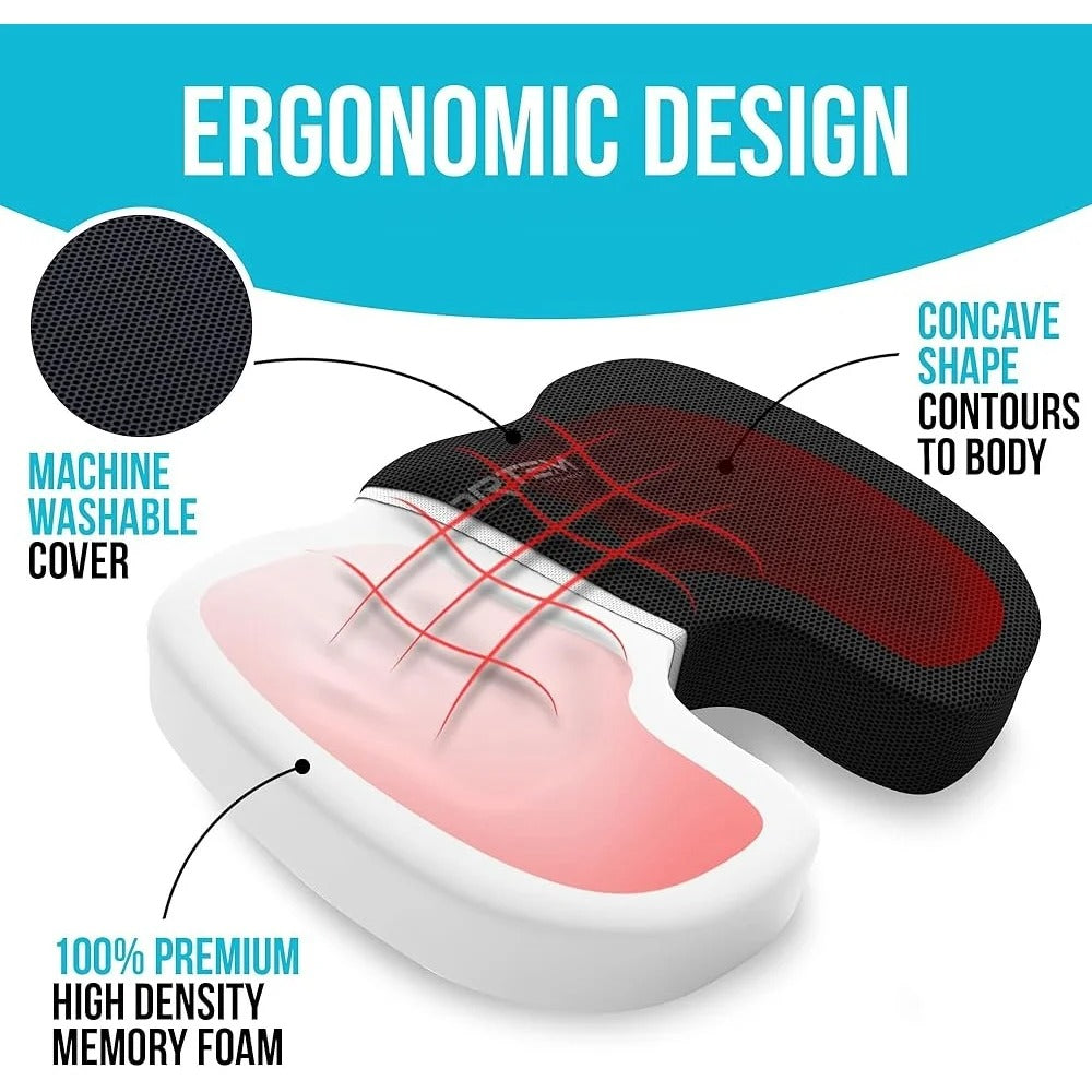 Memory Foam Seat Cushion for Pain Relief