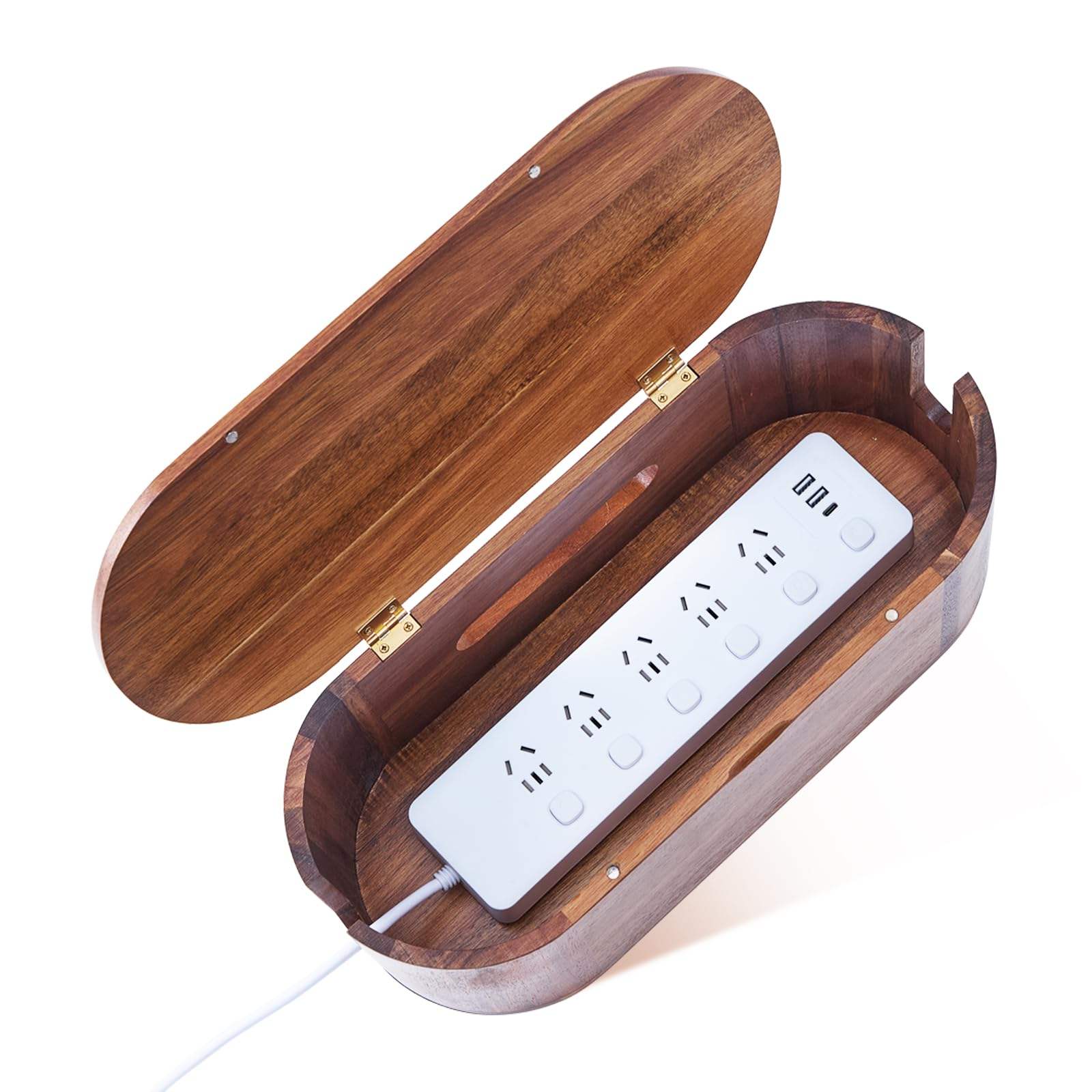 Acacia Wood Cable Management Box