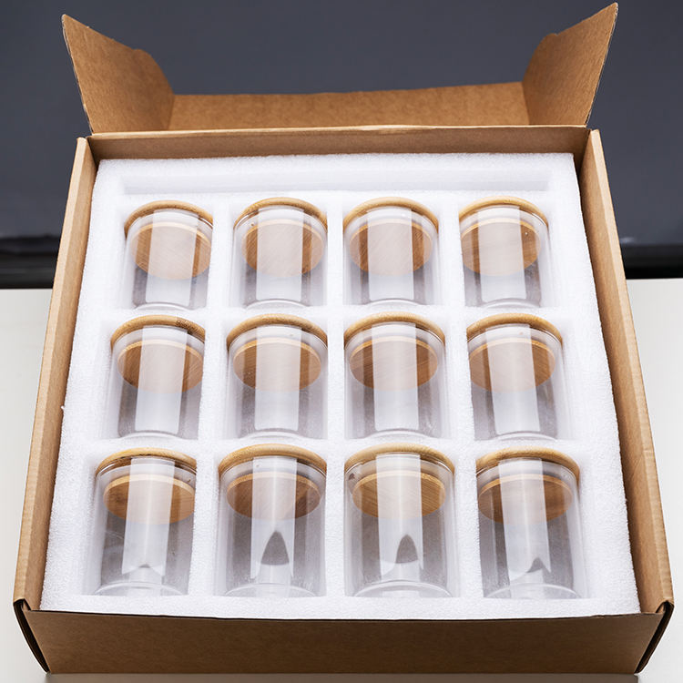 12-Piece Set of Borosilicate Glass Jars