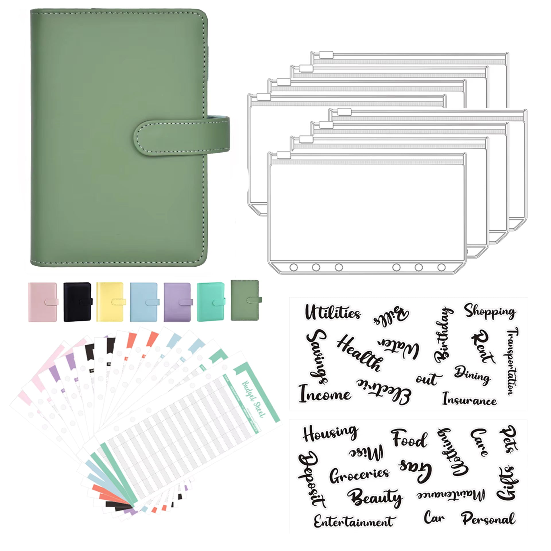Budget Binder with Zipper Cash