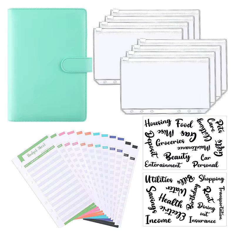 Budget Binder with Zipper Cash