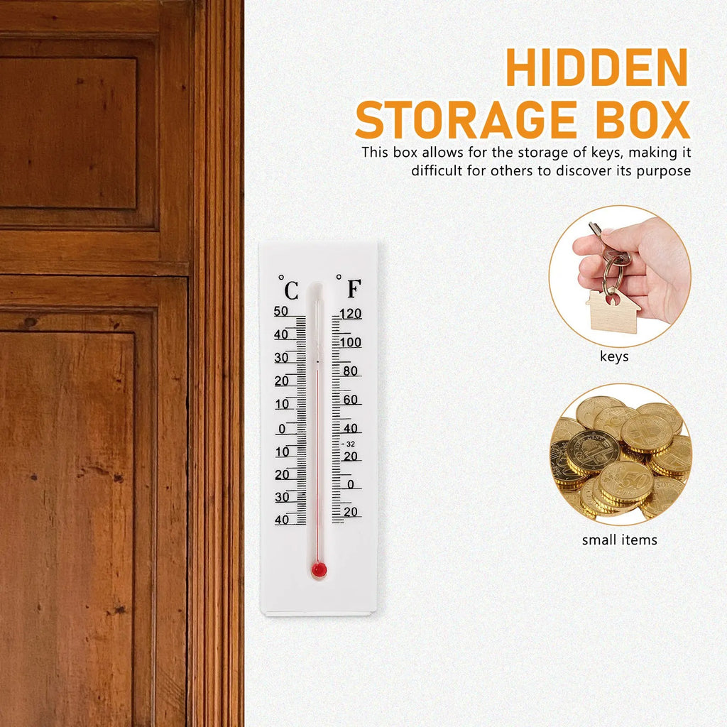 StealthTemp™ Outdoor Thermometer Key Hider – Hidden Storage Box (2PCS)