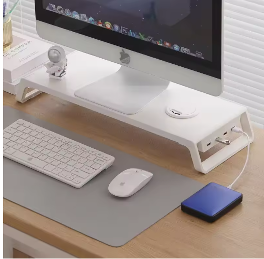 Desktop Monitor Stand with USB Hub