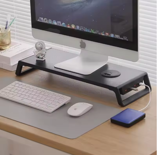 Desktop Monitor Stand with USB Hub