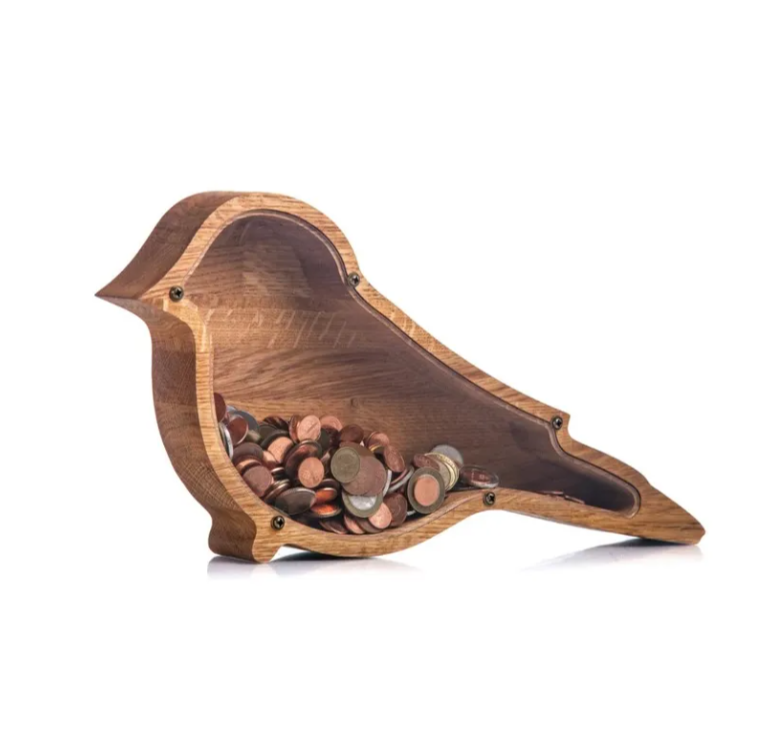 Wooden Animal Piggy Bank