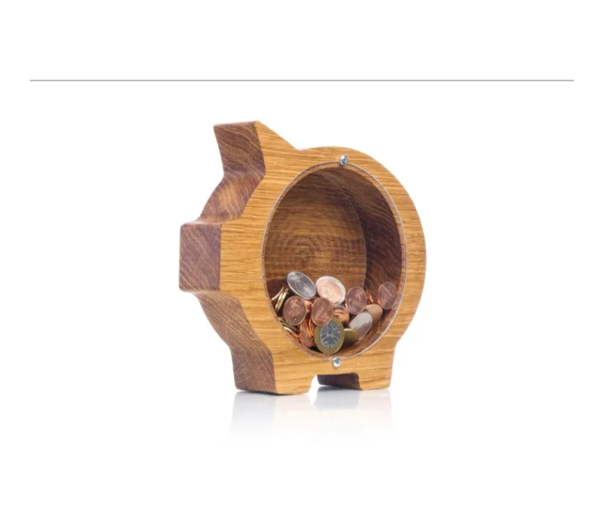Wooden Animal Piggy Bank