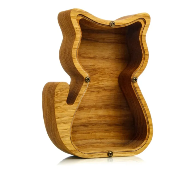 Wooden Animal Piggy Bank