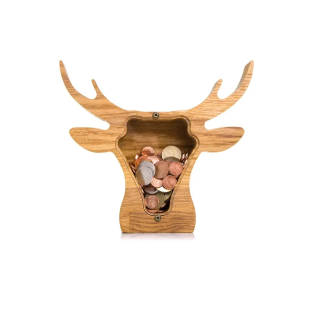 Wooden Animal Piggy Bank
