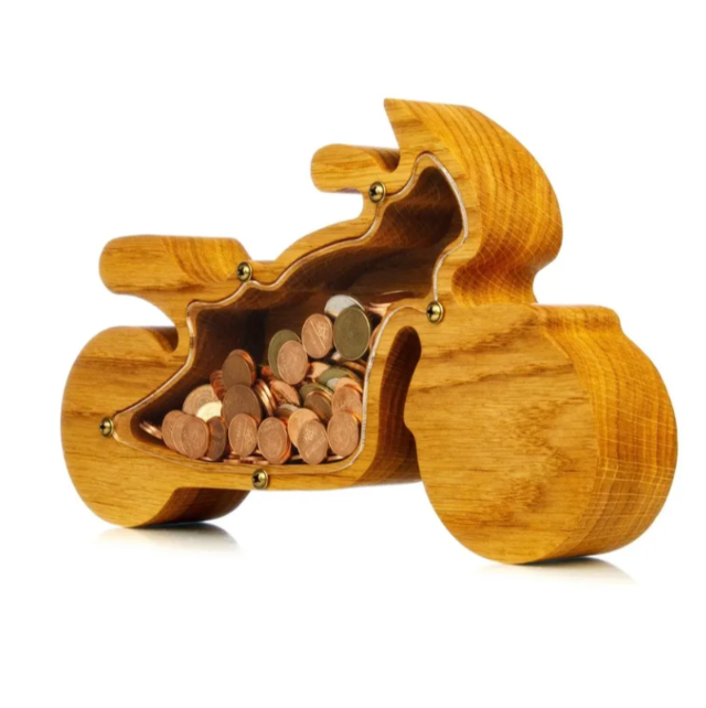 Wooden Animal Piggy Bank