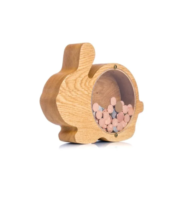 Wooden Animal Piggy Bank