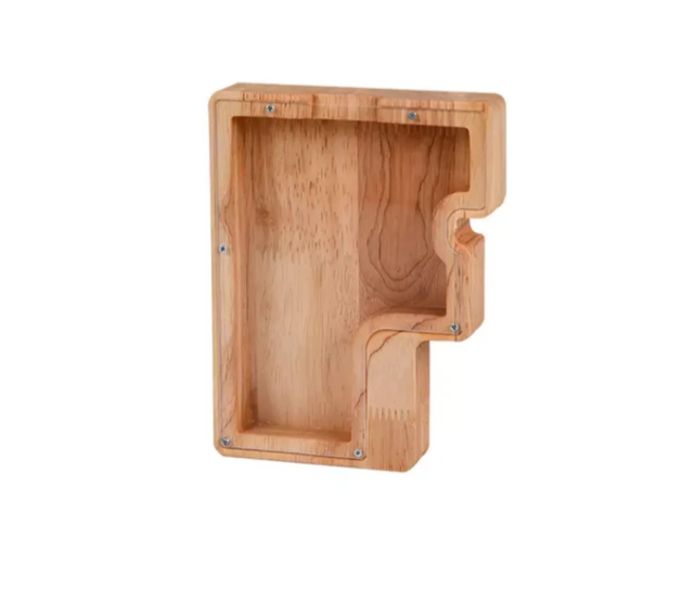 Wooden Letter Piggy Bank