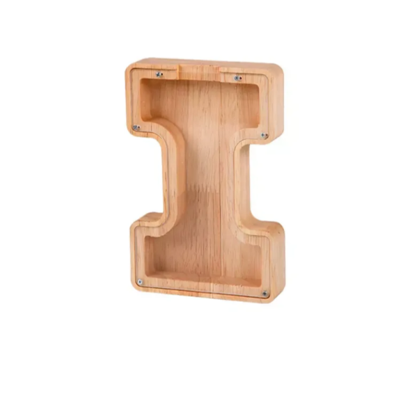Wooden Letter Piggy Bank