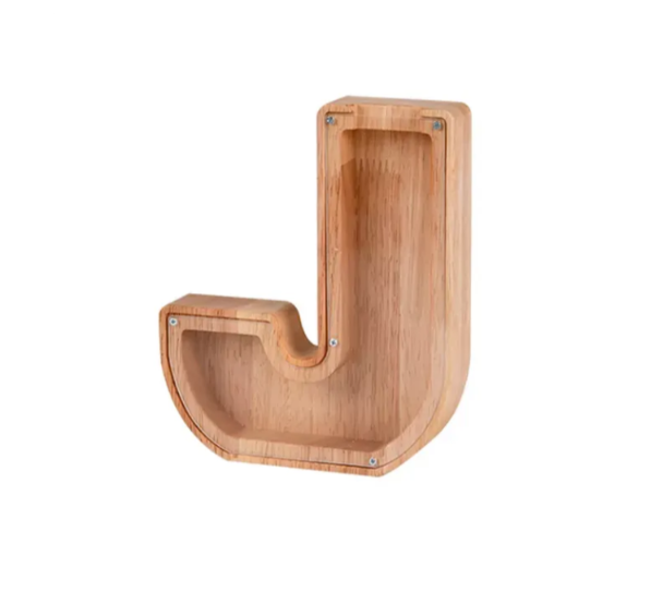 Wooden Letter Piggy Bank