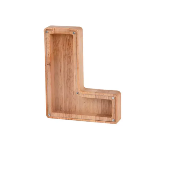 Wooden Letter Piggy Bank