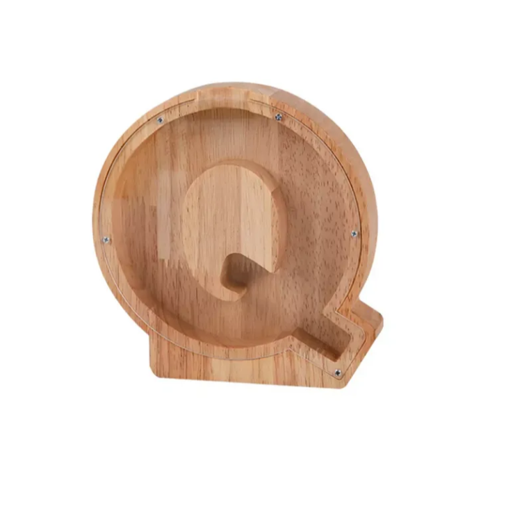 Wooden Letter Piggy Bank