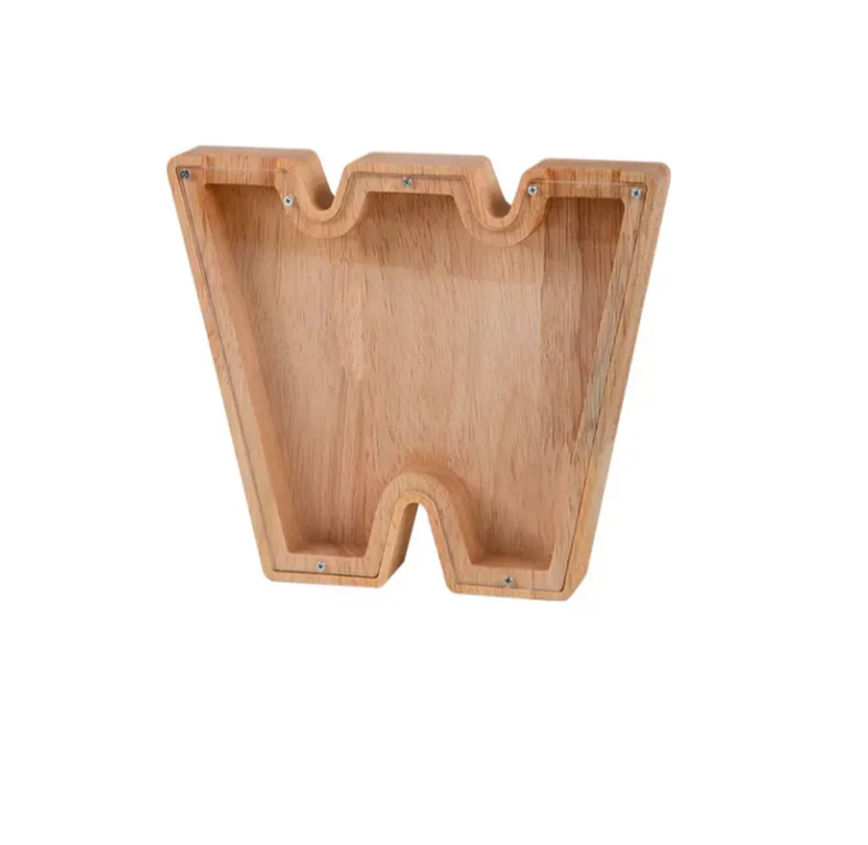 Wooden Letter Piggy Bank