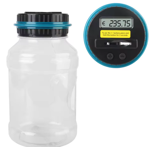 Coin Money Saving Box Jar