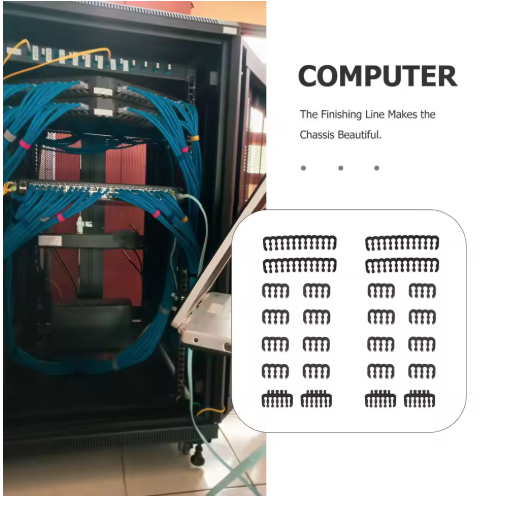 24pcs Kit Cable Management Cable Wire