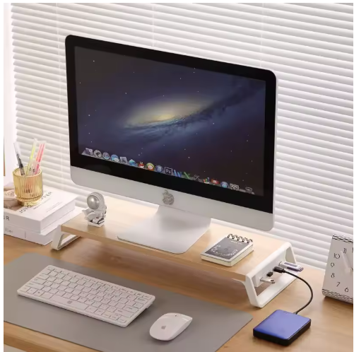 Desktop Monitor Stand with USB Hub