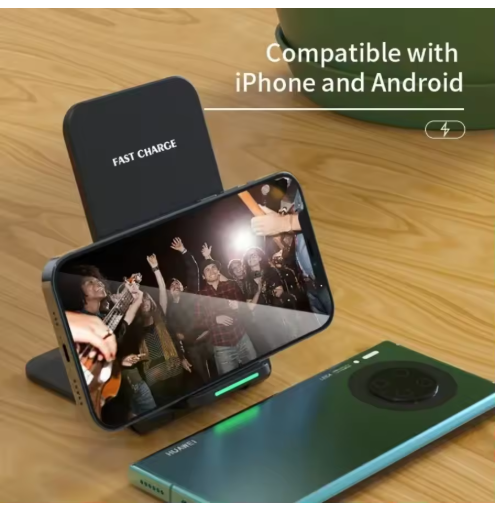 Foldable 30W Wireless Charger Stand Pad