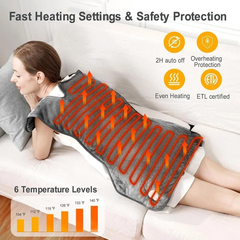 Electric Heating Shawl with Adjustable Temperature