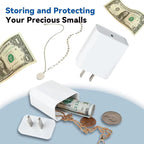 HideSafe - Invisible Charger Stash for Secure, Easy Valuables Protection