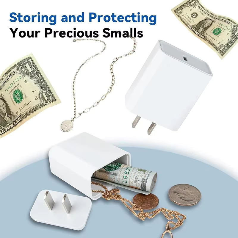 HideSafe - Invisible Charger Stash for Secure, Easy Valuables Protection