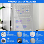 Clear Acrylic Fridge Organizer & Weekly Planner