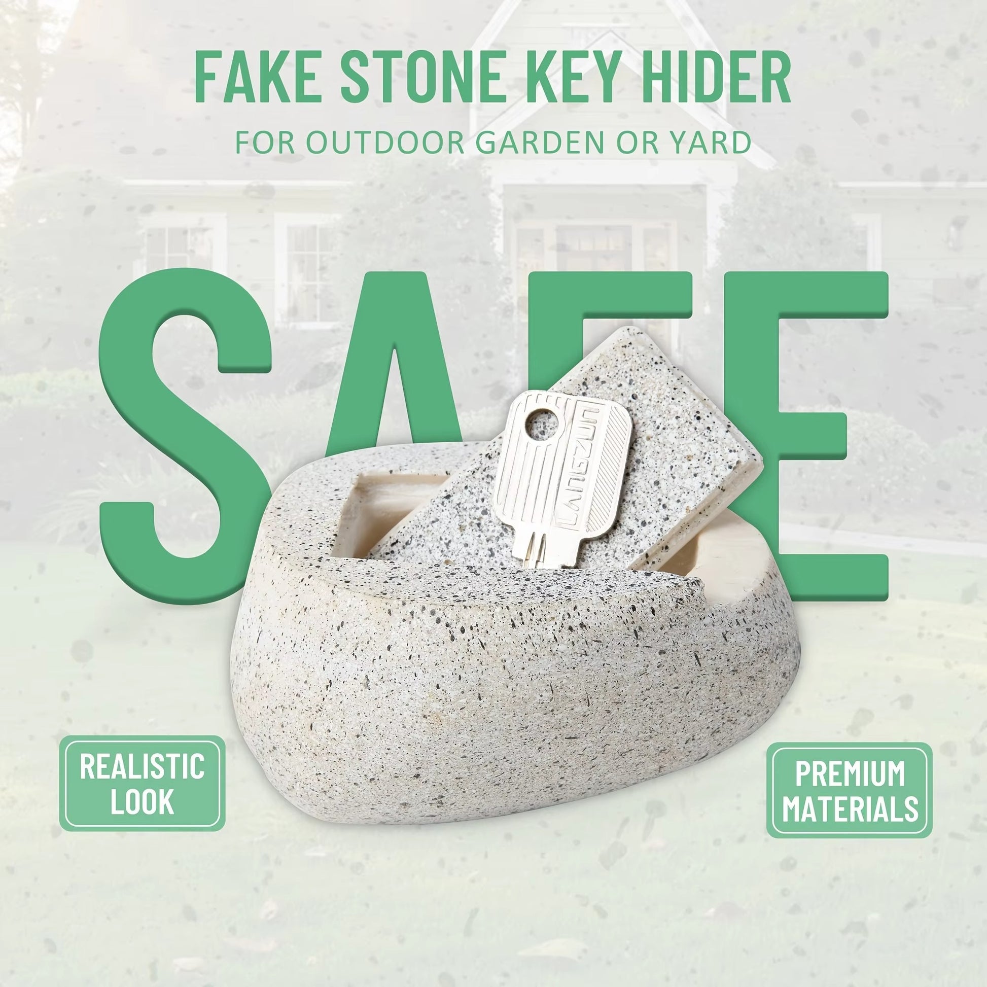 StealthRock™ Hidden Outdoor Key Safe – Realistic Stone Key Holder