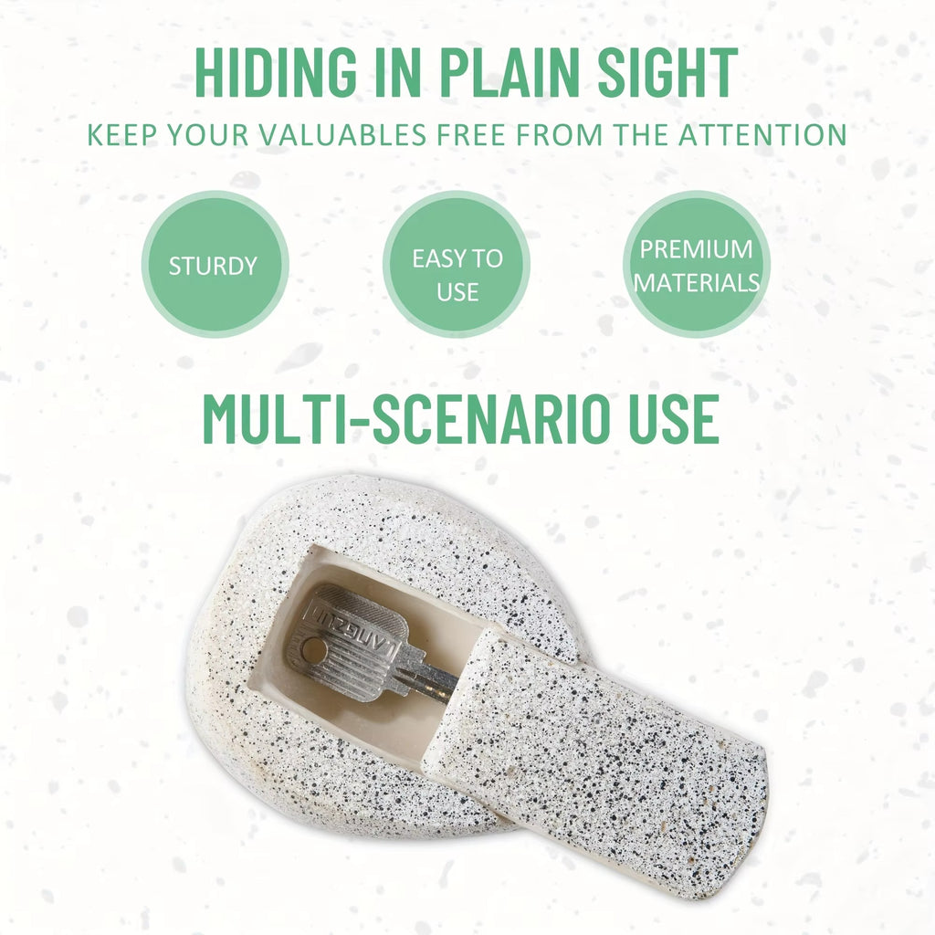 StealthRock™ Hidden Outdoor Key Safe – Realistic Stone Key Holder