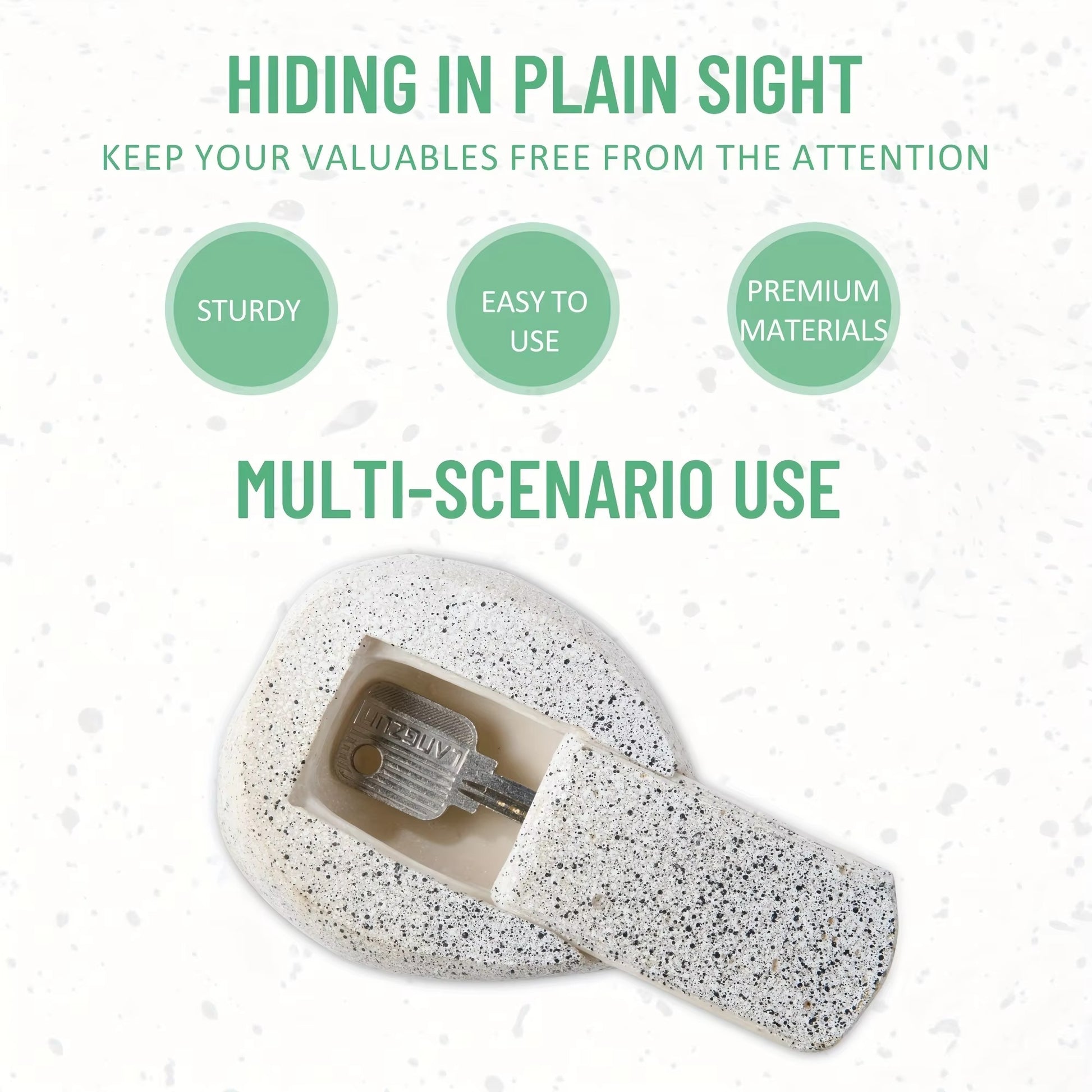 StealthRock™ Hidden Outdoor Key Safe – Realistic Stone Key Holder