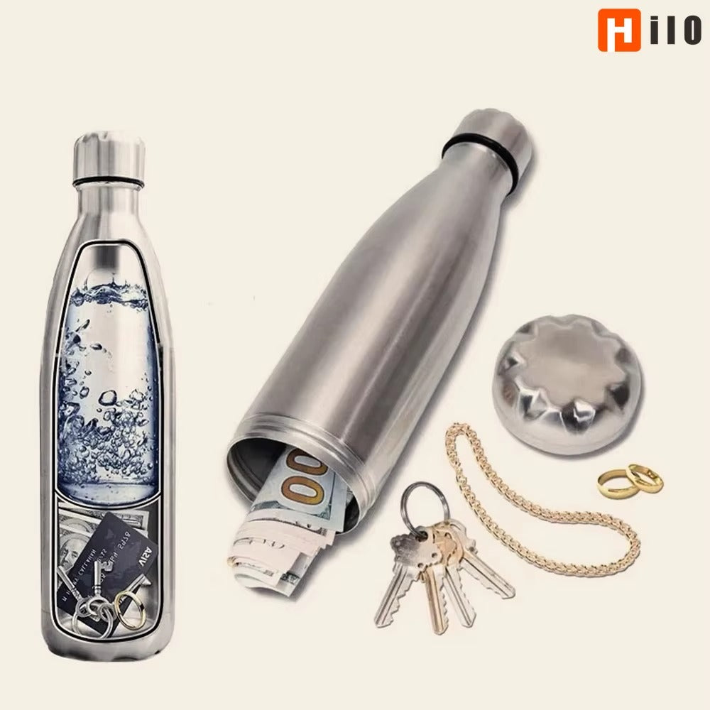 StealthSip™ Hidden Water Bottle Safe – Stainless Steel Tumbler with Secret Storage