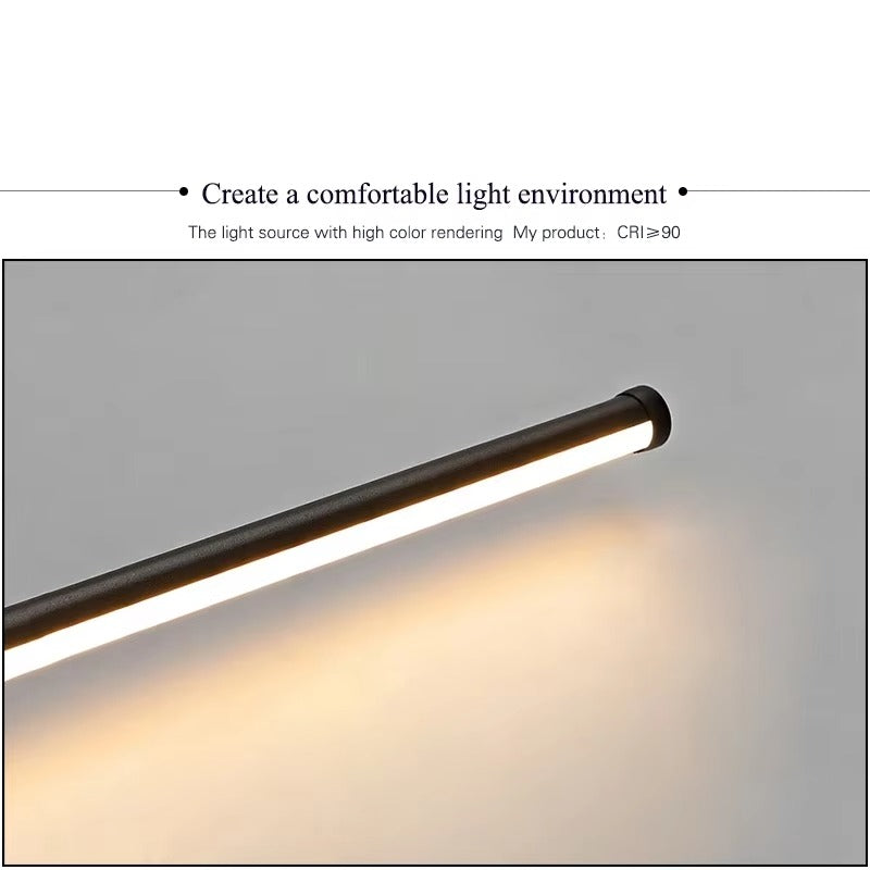 Modern LED Wall Lamp – Vertical Light Strip Bedside & Ambient Wall Light