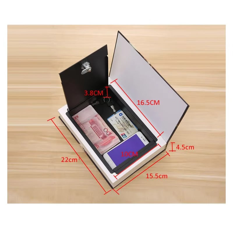 HiddenVault™ Classic Book Safe – Secret Money & Jewelry Lock Bo