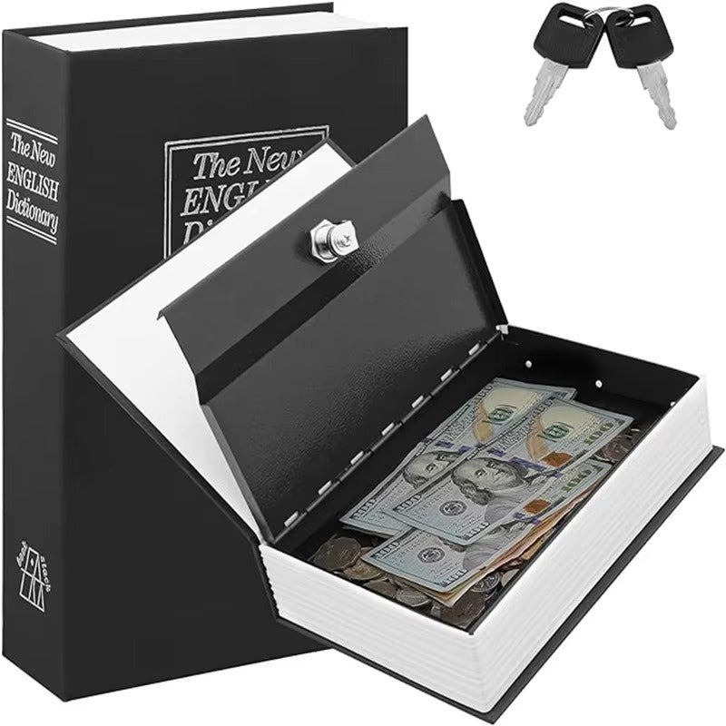 Secret Book Safe with Lock – Hidden Money Storage Box