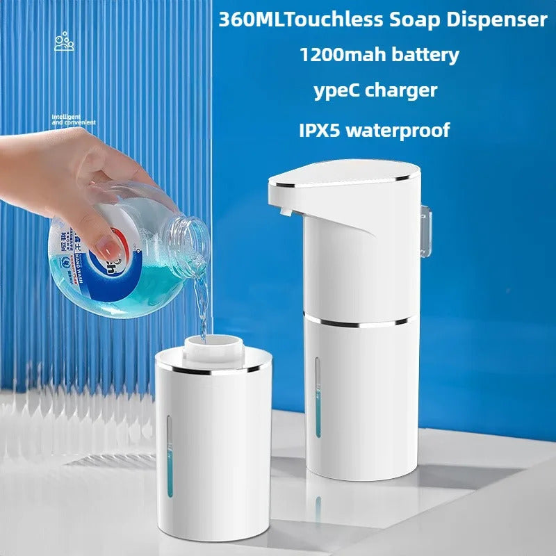 Automatic Touchless Soap Dispenser | USB-C Rechargeable Foaming Hand Wash Dispenser
