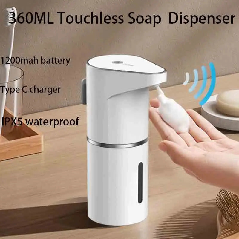 Automatic Touchless Soap Dispenser | USB-C Rechargeable Foaming Hand Wash Dispenser