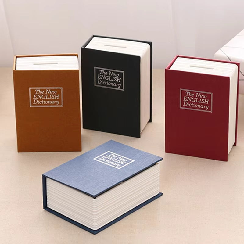 Secret Book Safe with Lock – Hidden Money Storage Box