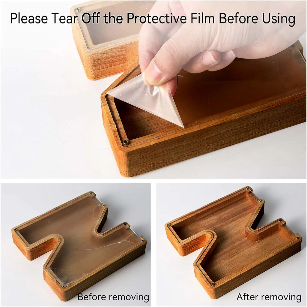 AlphabetCraft™ Wooden Letter Piggy Bank – Kids ABC Money Saving Box