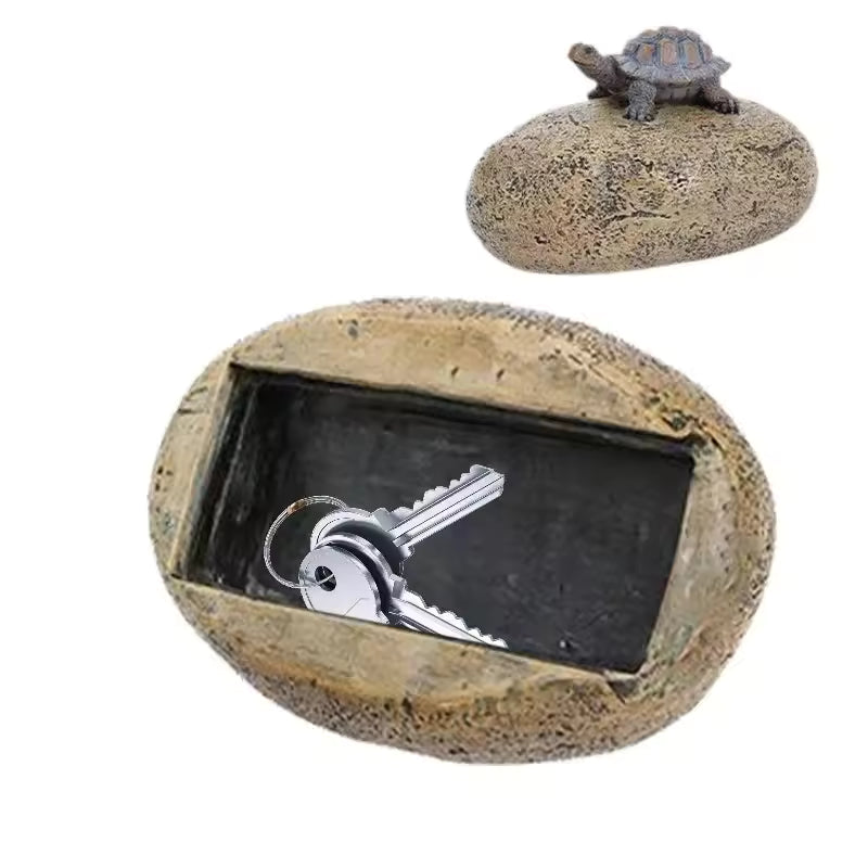SecretStone™ Outdoor Key Hider – Realistic Rock with Hidden Compartment