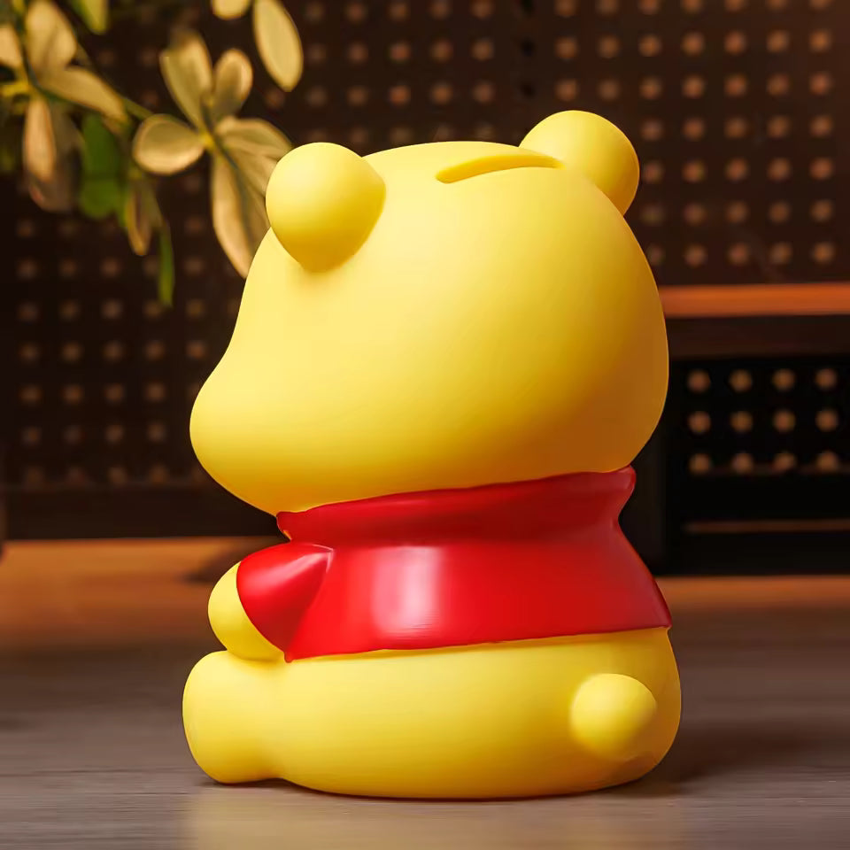 HoneyJar™ Cute Bear Piggy Bank – Cartoon Honey Pot Coin Saver