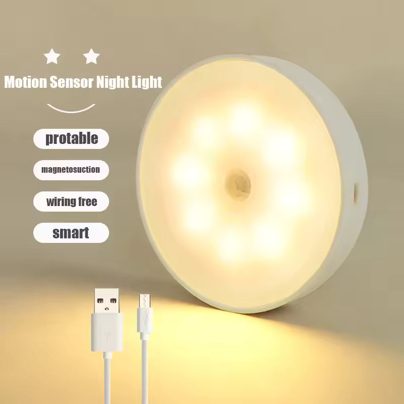 GlowSense™ Wireless LED Motion Sensor Light – Smart Under Cabinet Night Lamp