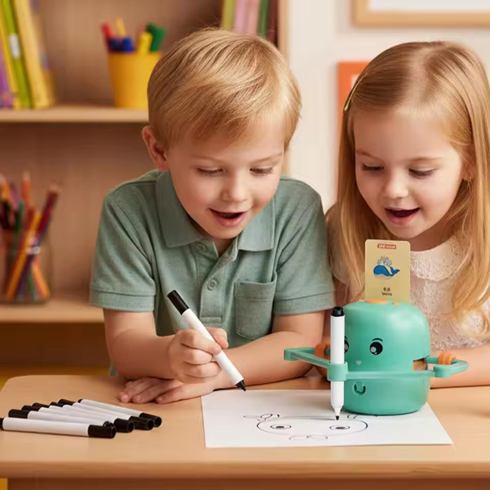 Drawing Robot Marker Set – Auto Sketching Art Toy for Kids
