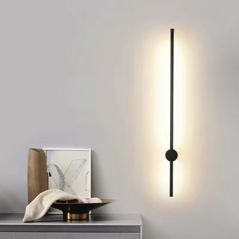 Modern LED Wall Lamp – Vertical Light Strip Bedside & Ambient Wall Light
