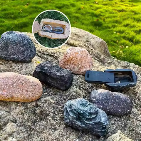 HiddenStone™ Rock Key Hider – Realistic Outdoor Garden Key Safe