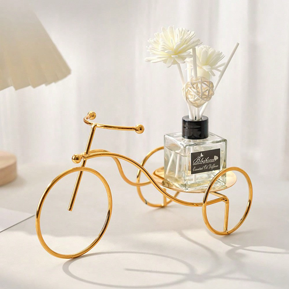 Decorative Bicycle Display Holder | Iron Tricycle Ornament for Home & Table Decor